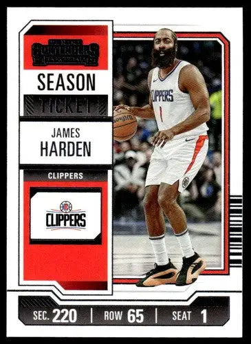2023-24 Panini Contenders Season Ticket Retail #82 James Harden NM-MT C ID:74239 - Basketball Card Single