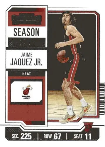 2023-24 Panini Contenders Season Ticket Retail #84 Jaime Jaquez Jr. NM- ID:74240 - Basketball Card Single