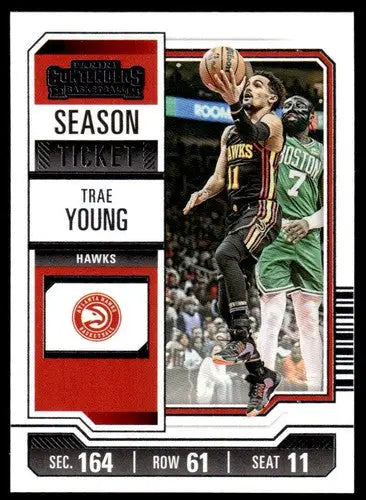 2023-24 Panini Contenders Season Ticket Retail #92 Trae Young NM-MT Haw ID:74244 - Basketball Card Single