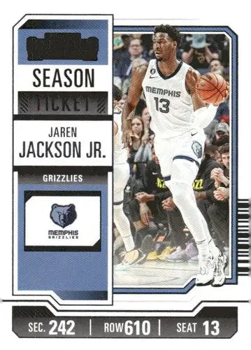 2023-24 Panini Contenders Season Ticket Retail #93 Jaren Jackson Jr. NM ID:74245 - Basketball Card Single
