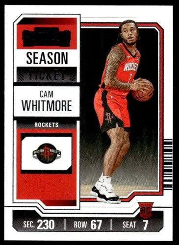 Cam Whitmore basketball card from Panini Contenders Season Ticket Retail 2023-24