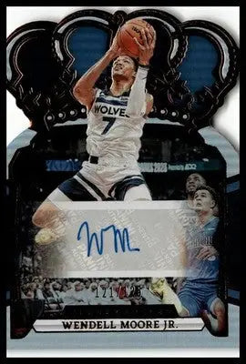 2023-24 Panini Crown Royale #CA-WEN Wendell Moore Jr. Crown Autographs #/125 - Basketball Card Single