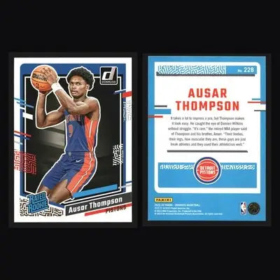 2023-24 Panini Donruss Ausar Thompson #228 Rated Rookie RC Detroit Pistons - Basketball Card Single