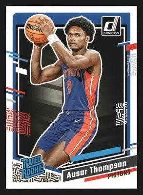 2023-24 Panini Donruss Ausar Thompson #228 Rated Rookie RC Detroit Pistons - Basketball Card Single