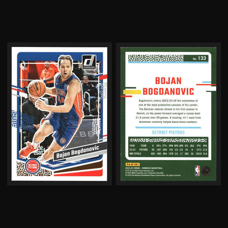 2023-24 Panini Donruss Bojan Bogdanovic #133 Detroit Pistons