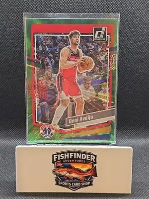 2023-24 Panini Donruss - Deni Avdija #51 Holo Green Laser - Basketball Card Single