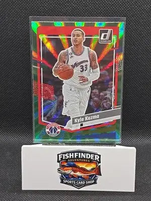 2023-24 Panini Donruss - Kyle Kuzma #106 Holo Green Laser - Basketball Card Single