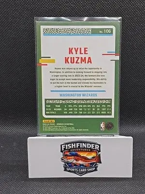 2023-24 Panini Donruss - Kyle Kuzma #106 Holo Green Laser - Basketball Card Single