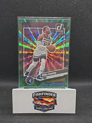 2023-24 Panini Donruss - Mike Conley #13 Holo Green Laser - Basketball Card Single