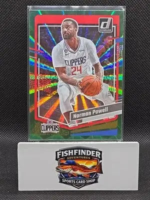 2023-24 Panini Donruss - Norman Powell #136 Holo Green Laser - Basketball Card Single
