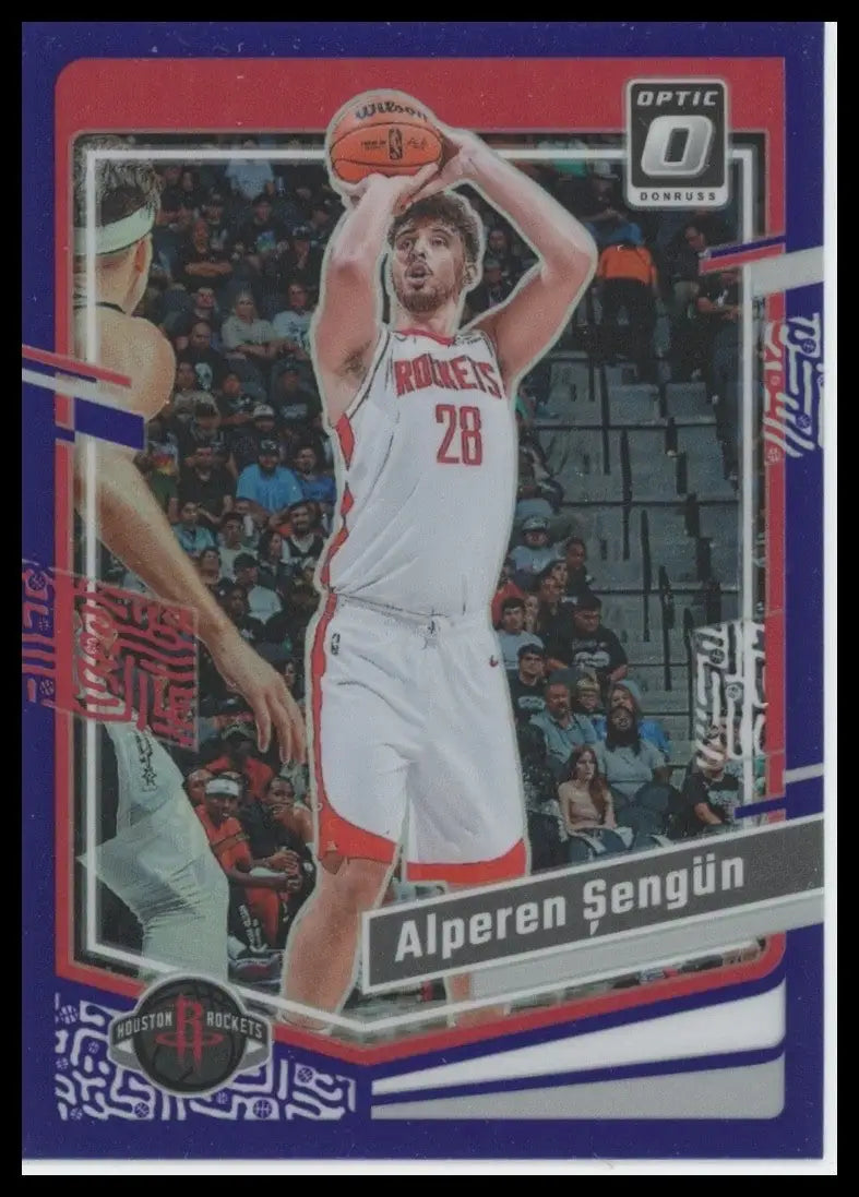 2023-24 Panini Donruss Optic - Alperen Sengun #85 Purple Prizm - Basketball Card Single