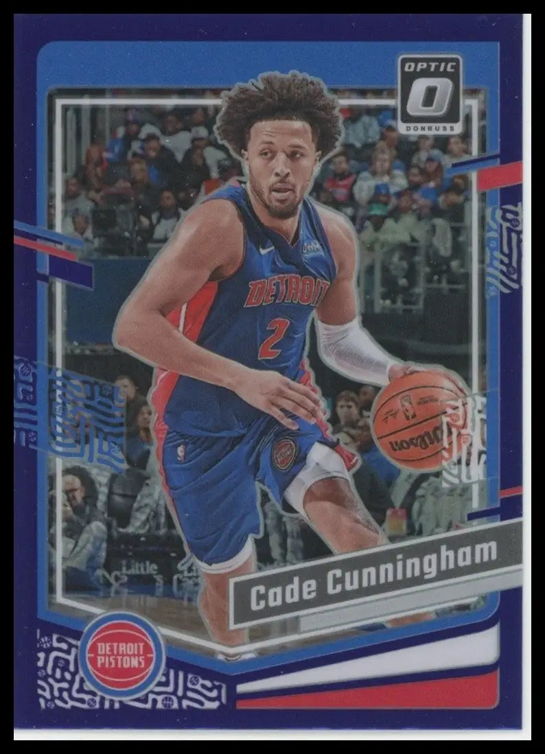 2023-24 Panini Donruss Optic - Cade Cunningham #90 Purple Prizm - Basketball Card Single
