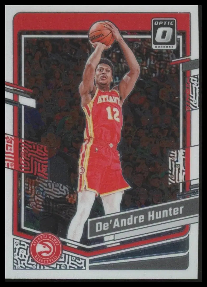 2023-24 Panini Donruss Optic DeAndre Hunter #194 Atlanta Hawks Basketball Card - Basketball Card Single