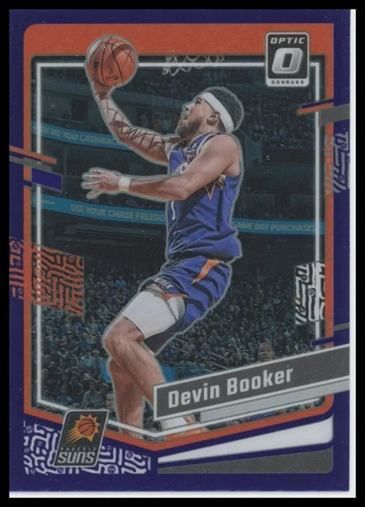 2023-24 Panini Donruss Optic - Devin Booker #44 Purple Prizm - Basketball Card Single