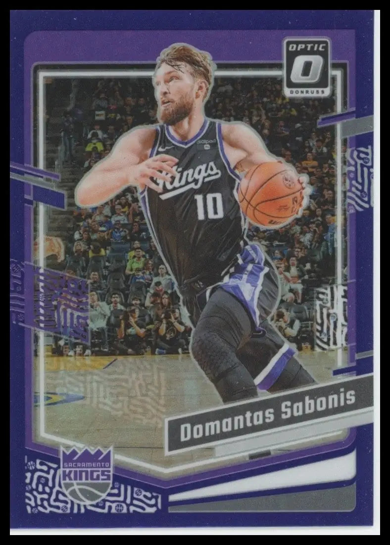 2023-24 Panini Donruss Optic - Domantas Sabonis #142 Purple Prizm - Basketball Card Single