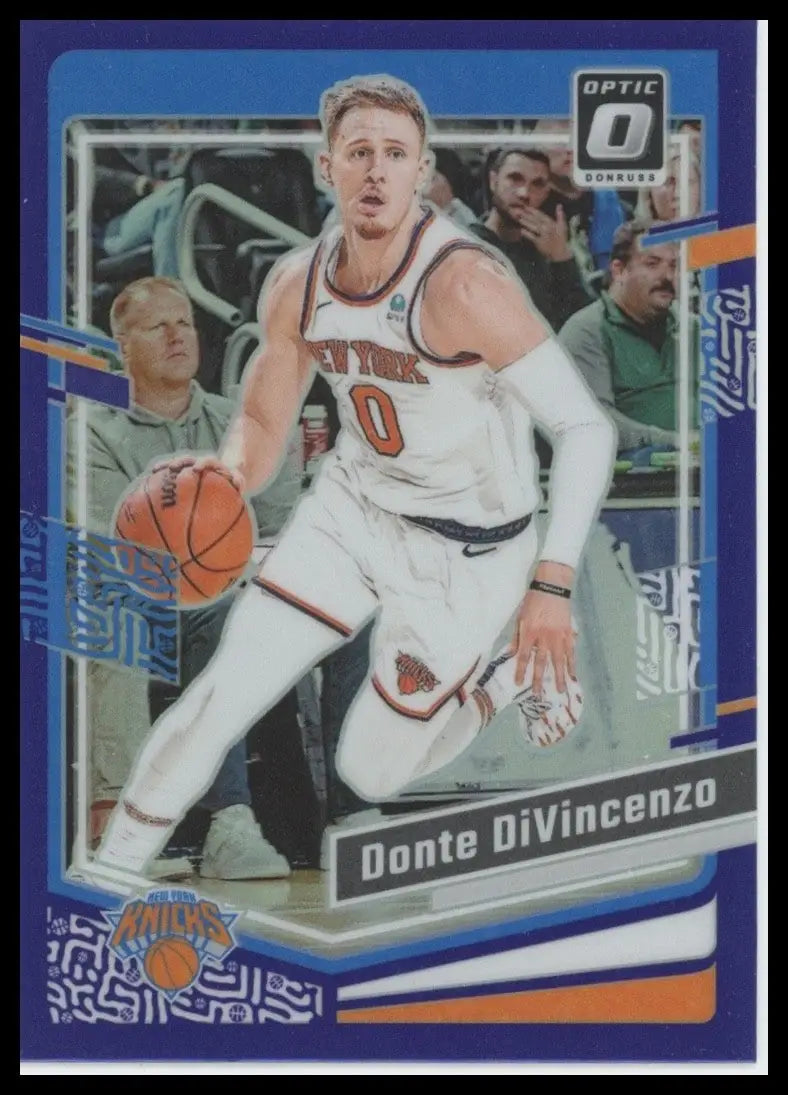 2023-24 Panini Donruss Optic - Donte DiVincenzo #196 Purple Prizm