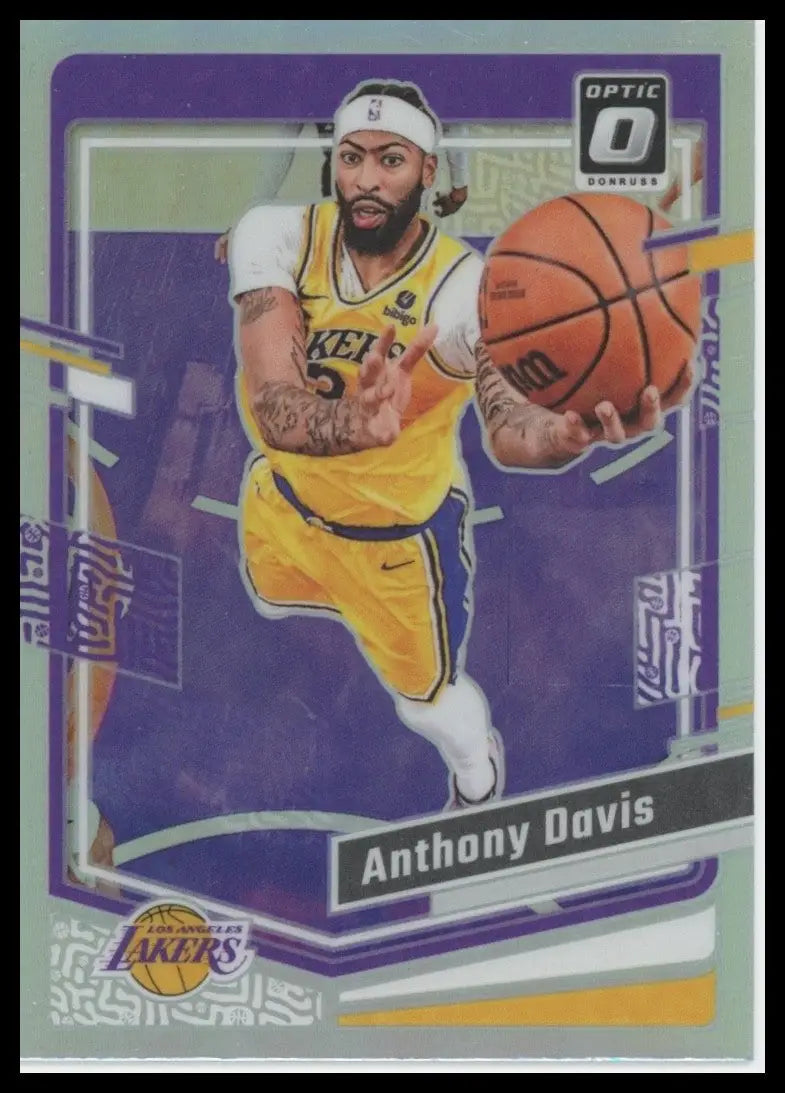 2023-24 Panini Donruss Optic Holo Anthony Davis #144 Los Angeles Lakers Card NBA