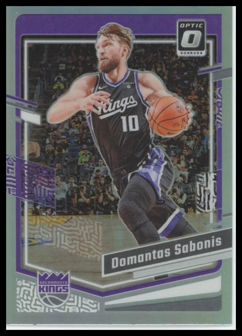 2023-24 Panini Donruss Optic Holo Domantas Sabonis #142 Sacramento Kings Card