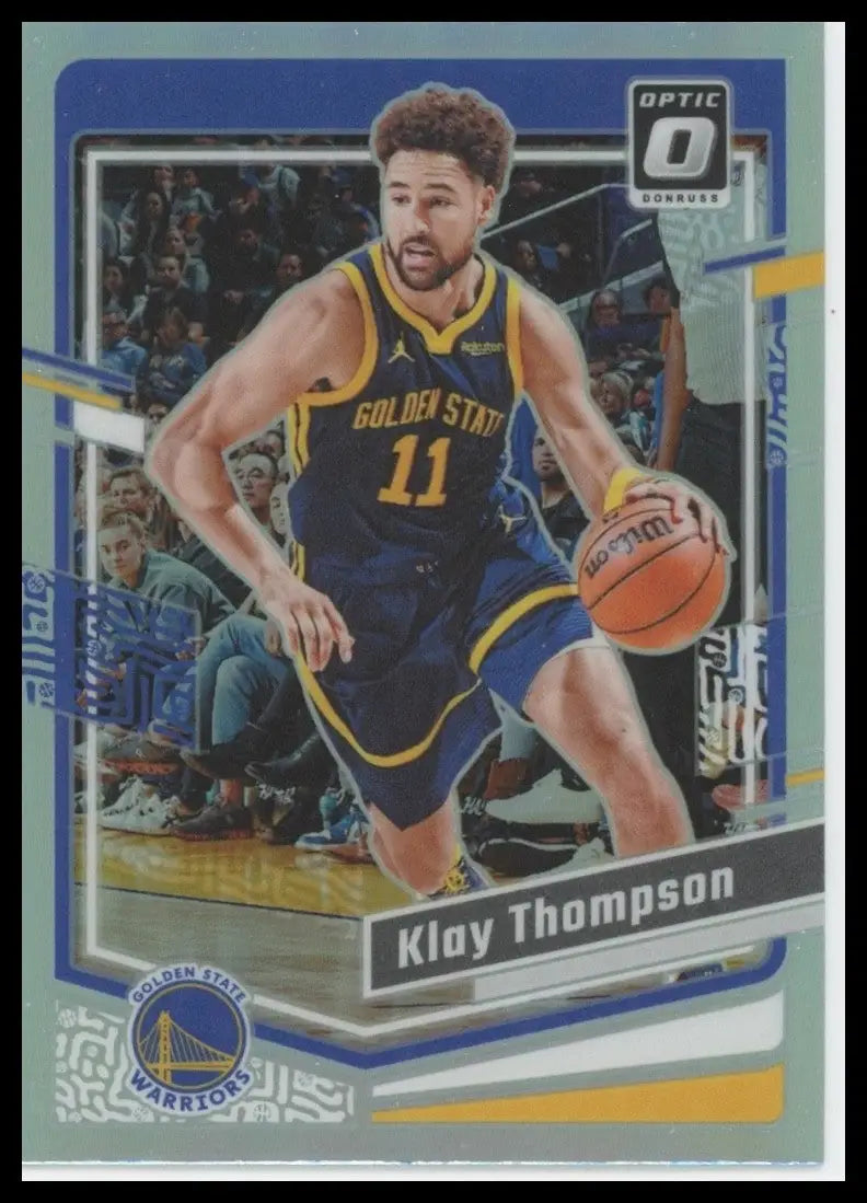 2023-24 Panini Donruss Optic Holo Klay Thompson #189 Golden State Warriors Card