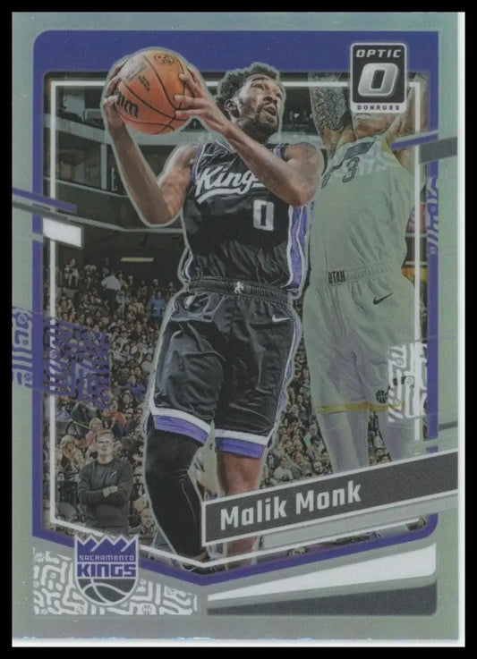 2023-24 Panini Donruss Optic Holo Malik Monk #69 Sacramento Kings Basketball NBA