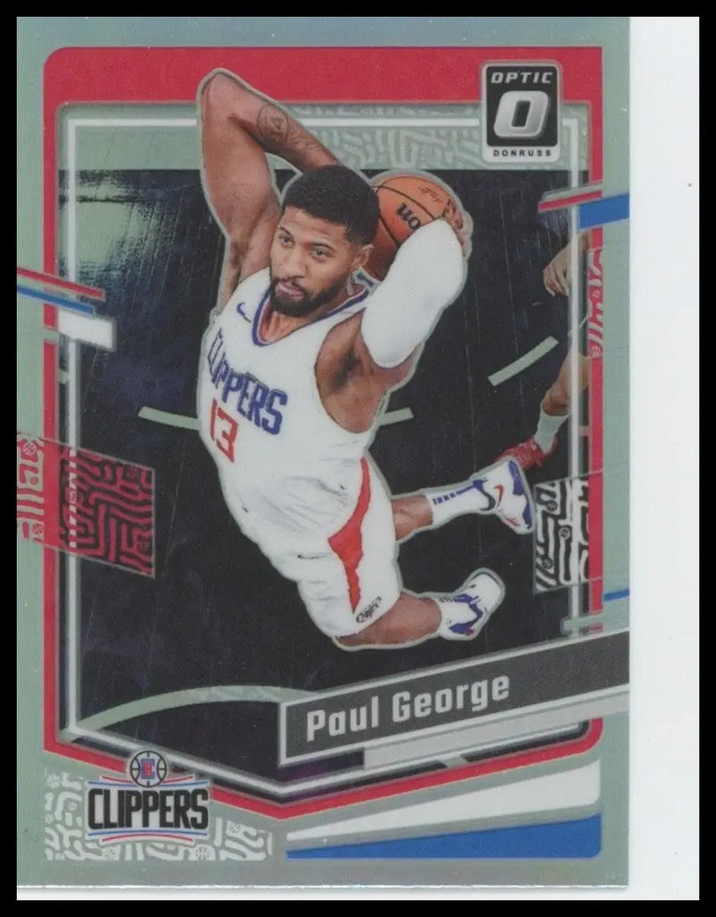2023-24 Panini Donruss Optic Holo Paul George #157 Los Angeles Clippers Card NBA