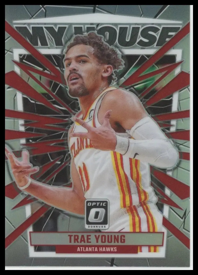 2023-24 Panini Donruss Optic - My House Trae Young #8 Holo Prizm - Basketball Card Single
