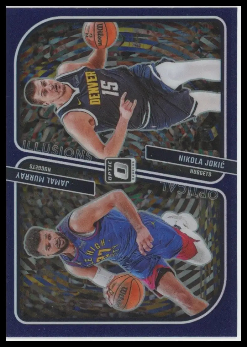 2023-24 Panini Donruss Optic - Optical Illusions Purple Nikola Jokic Murray - Basketball Card Single