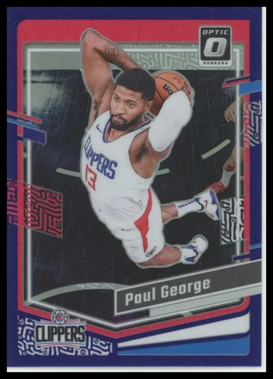 2023-24 Panini Donruss Optic - Paul George #157 Purple Prizm - Basketball Card Single