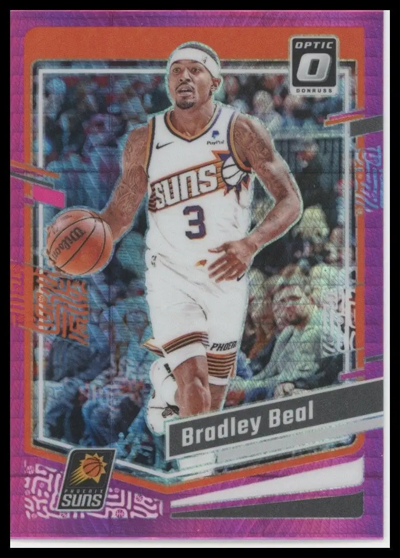 2023-24 Panini Donruss Optic Pink Hyper Bradley Beal #131 Phoenix Suns Card NBA