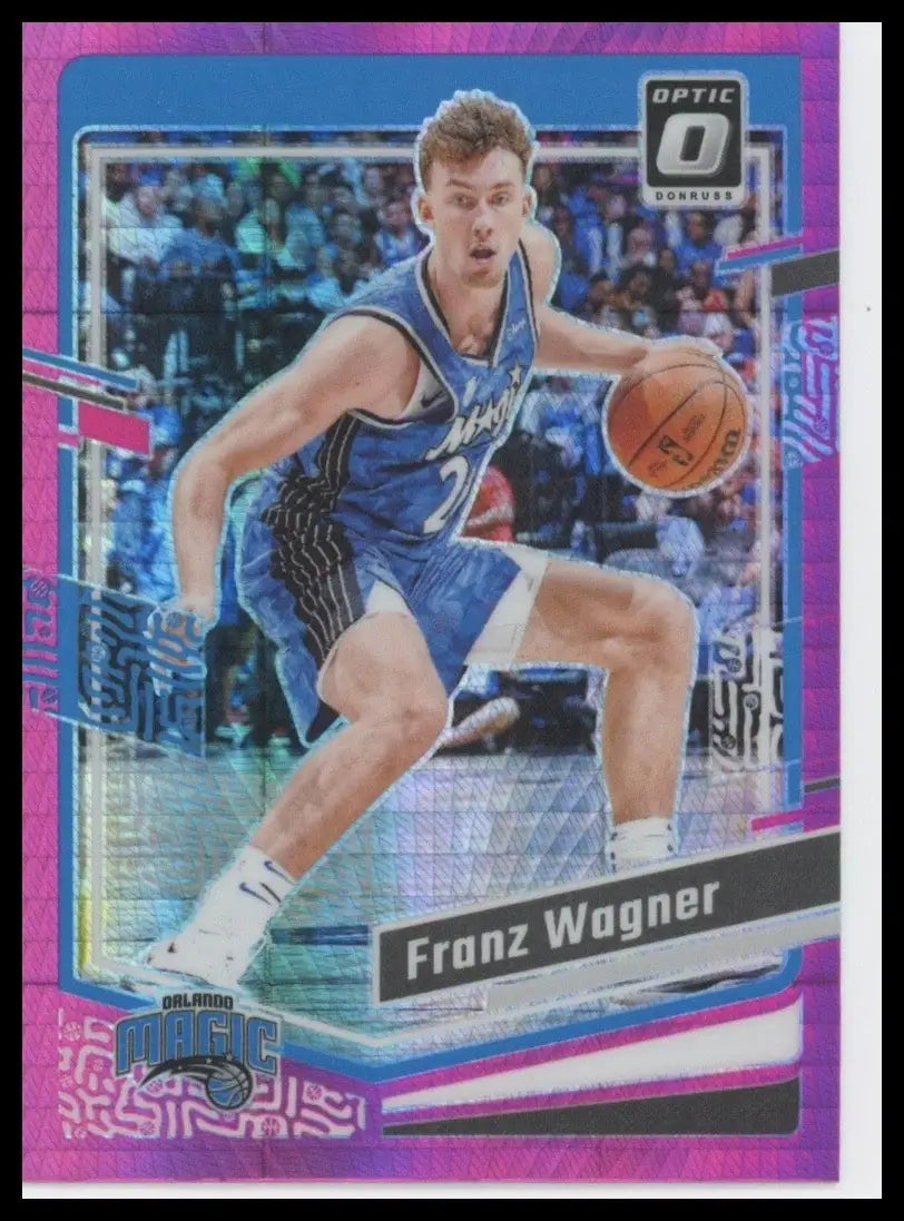 2023-24 Panini Donruss Optic Pink Hyper Franz Wagner #109 Orlando Magic Card NBA - Basketball Card Single