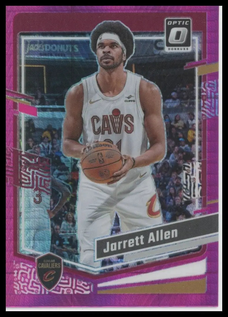 2023-24 Panini Donruss Optic Pink Hyper Jarrett Allen #72 Cleveland Cavaliers