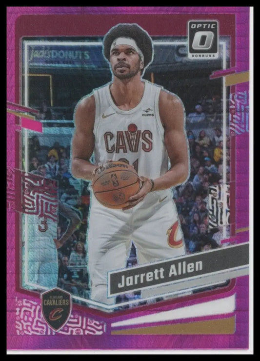 2023-24 Panini Donruss Optic Pink Hyper Jarrett Allen #72 Cleveland Cavaliers