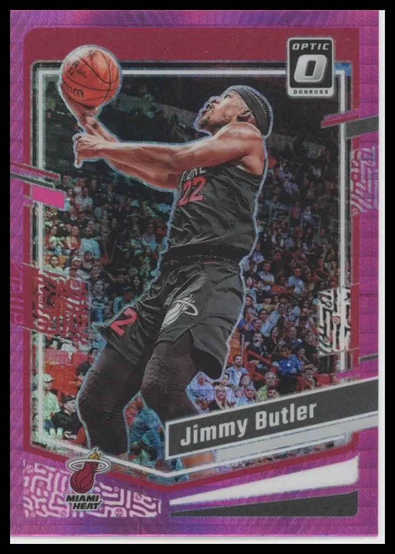 2023-24 Panini Donruss Optic Pink Hyper Jimmy Butler #154 Miami Heat Basketball