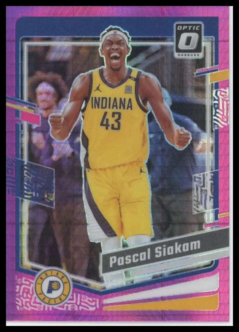 2023-24 Panini Donruss Optic Pink Hyper Pascal Siakam #101 Indiana Pacers Card