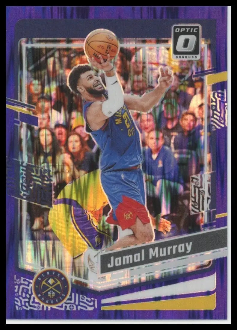 2023-24 Panini Donruss Optic Purple Shock Jamal Murray #111 Denver Nuggets Card
