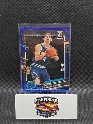 2023-24 Panini Donruss Optic - Rated Rookie Hunter Tyson #201 Blue Velocity... - Basketball Card Single