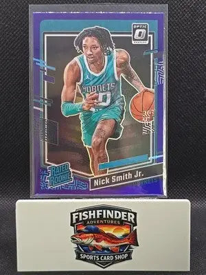2023-24 Panini Donruss Optic - Rated Rookie Nick Smith Jr. #224 Purple Prizm... - Basketball Card Single