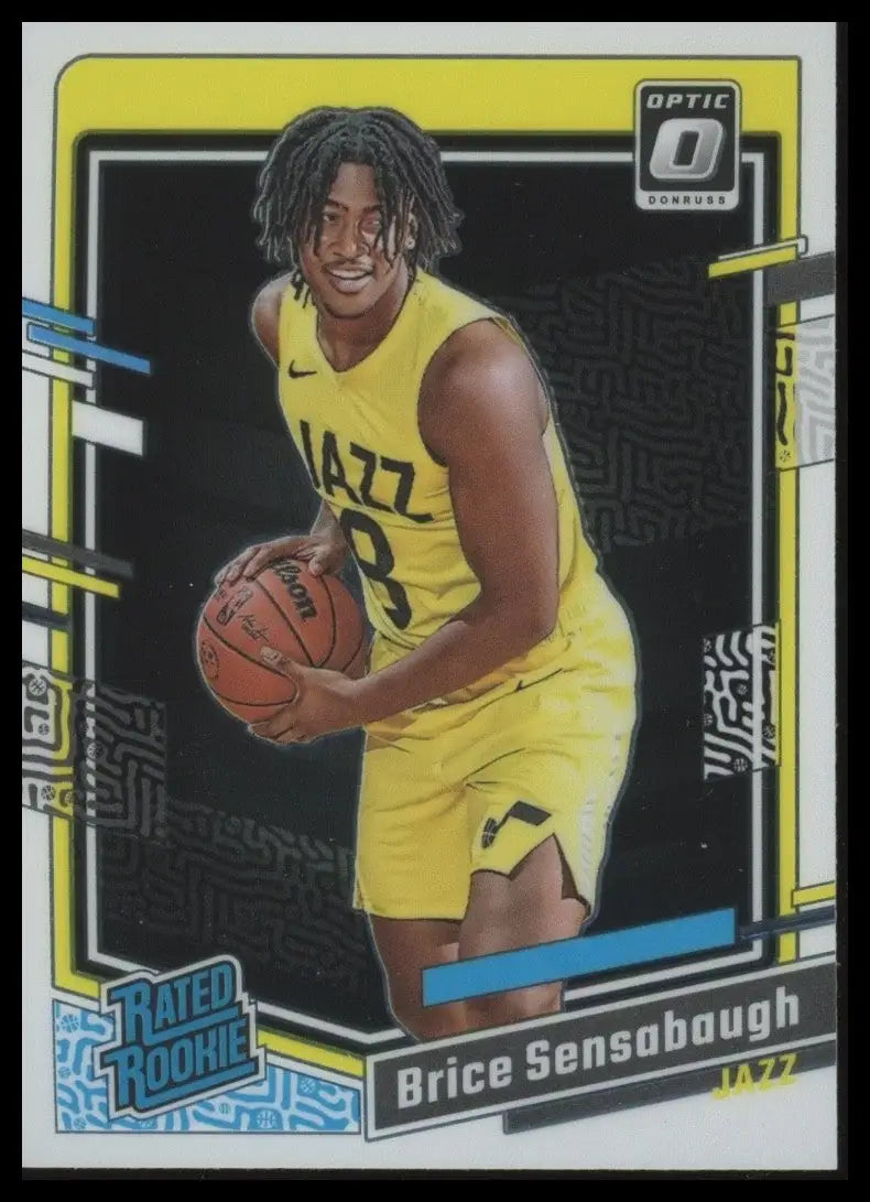 2023-24 Panini Donruss Optic Rookie Brice Sensabaugh #209 Utah Jazz Basketball - Basketball Card Single
