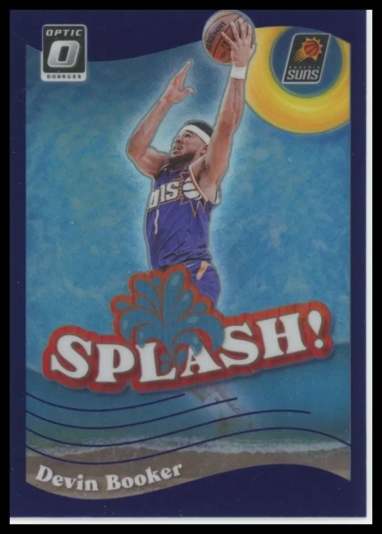 2023-24 Panini Donruss Optic - Splash! Devin Booker #2 Purple Prizm