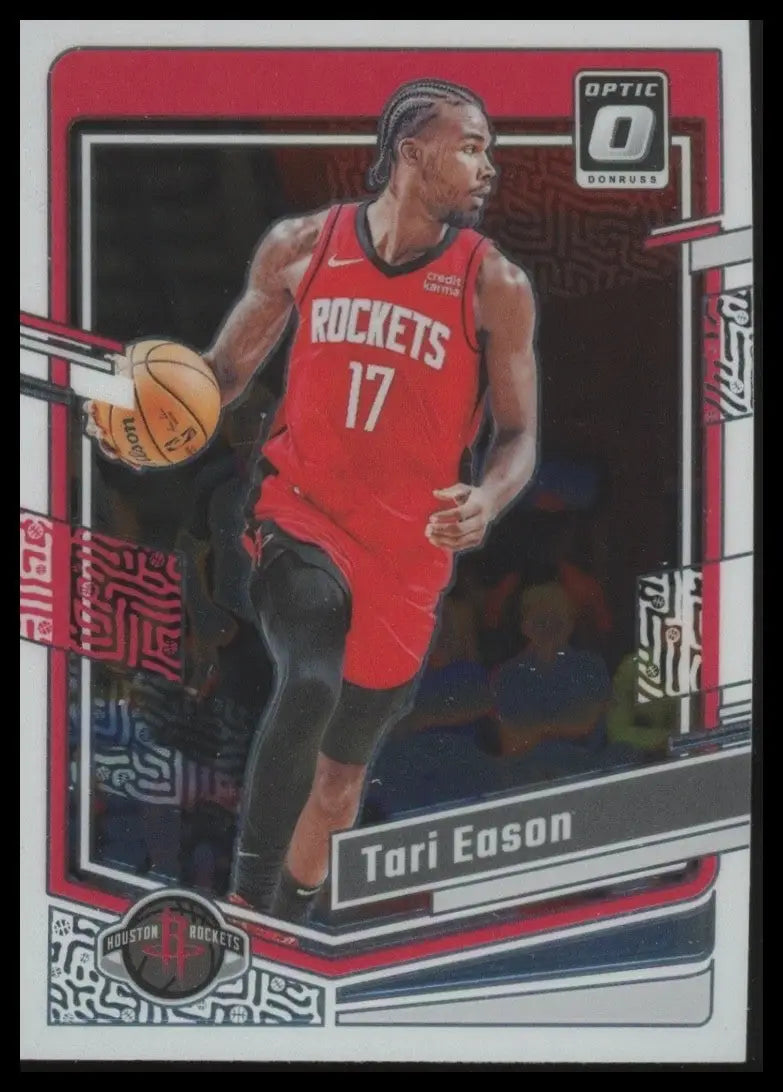 2023-24 Panini Donruss Optic Tari Eason #123 Houston Rockets Basketball Card NBA - Basketball Card Single