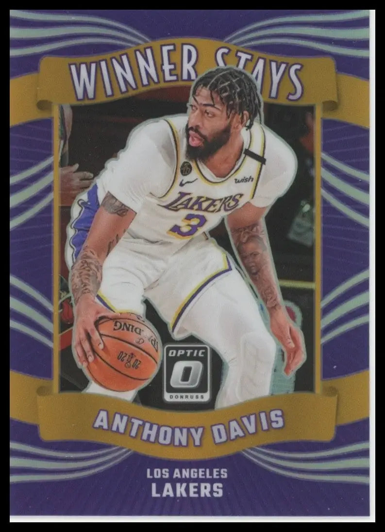 2023-24 Panini Donruss Optic - Winner Stays Anthony Davis #19 Holo Prizm - Basketball Card Single