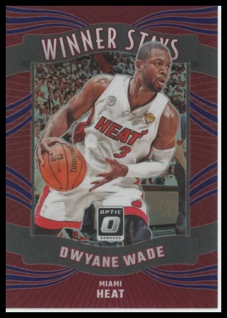 2023-24 Panini Donruss Optic - Winner Stays Dwyane Wade #20 Purple Prizm - Basketball Card Single