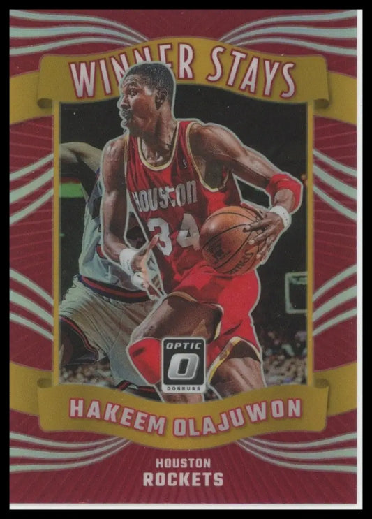 2023-24 Panini Donruss Optic - Winner Stays Hakeem Olajuwon #12 Holo Prizm - Basketball Card Single