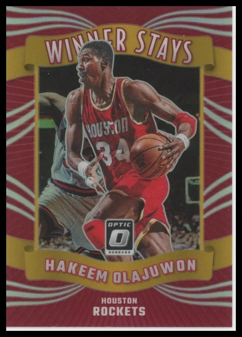 2023-24 Panini Donruss Optic - Winner Stays Hakeem Olajuwon #12 Holo Prizm - Basketball Card Single