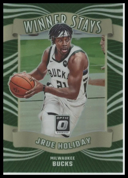 2023-24 Panini Donruss Optic - Winner Stays Jrue Holiday #9 Holo Prizm - Basketball Card Single