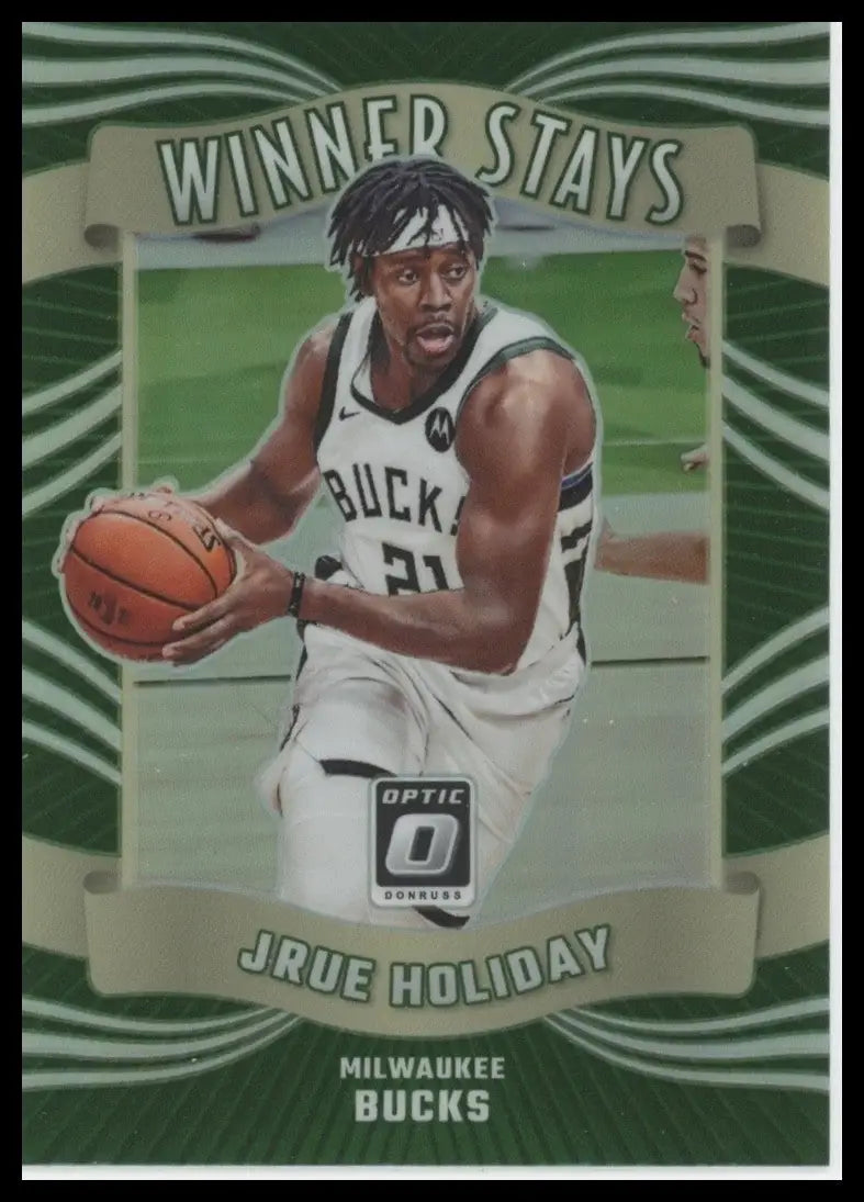2023-24 Panini Donruss Optic - Winner Stays Jrue Holiday #9 Holo Prizm - Basketball Card Single
