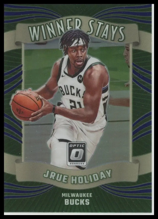 2023-24 Panini Donruss Optic - Winner Stays Jrue Holiday #9 Purple Prizm - Basketball Card Single