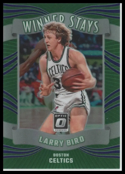 2023-24 Panini Donruss Optic - Winner Stays Larry Bird #3 Purple Prizm - Basketball Card Single
