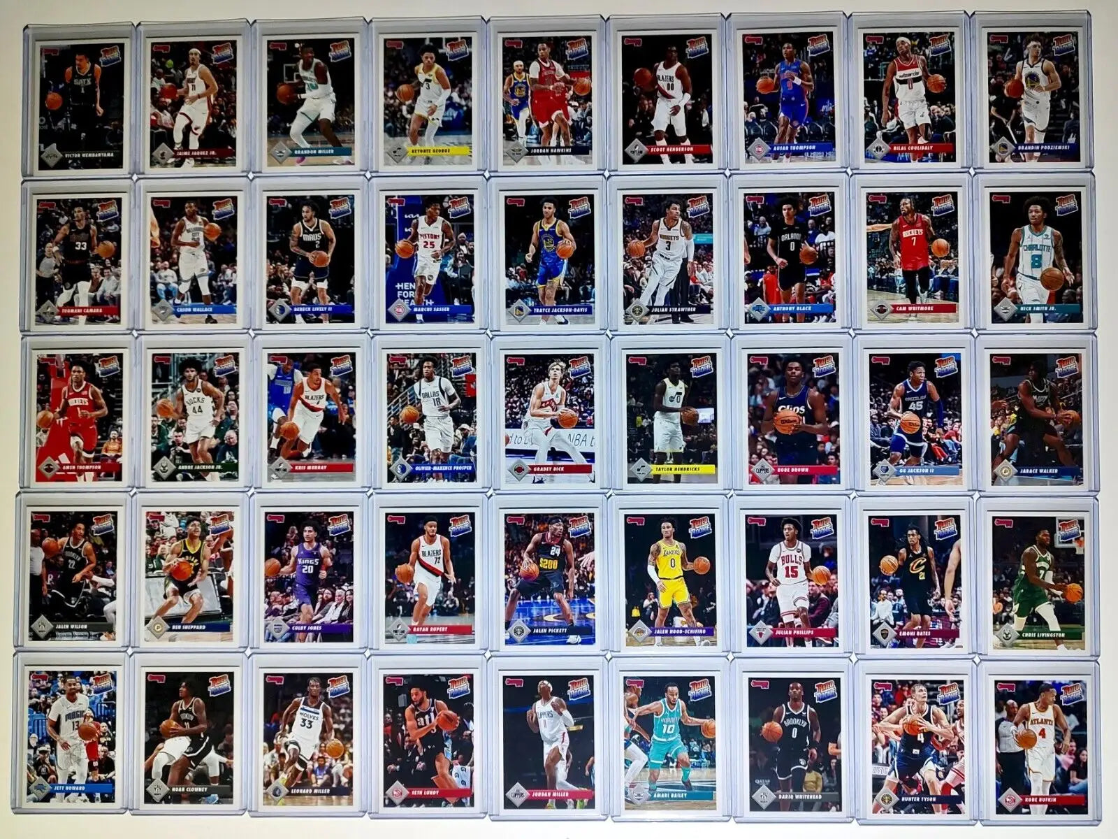 2023-24 Panini Donruss Rated Rookie NBA Complete 45 Card Basketball Set 1/715 - Basketball Card Single