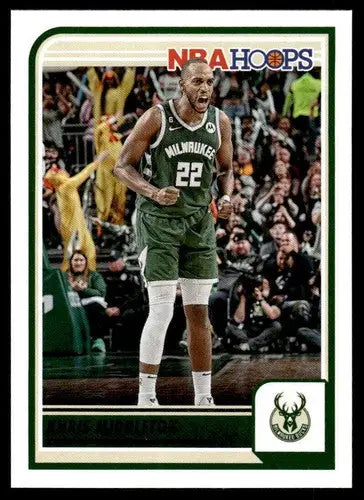 NBA Hoops basketball card featuring Khris Middleton with original gloss from Panini Hoops 2023-24